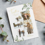 Together for Christmas 5 Photo Collage Gold Foil Holiday Card<br><div class="desc">Elegant and minimal New Year's holiday photo card design featuring stylish typography that says "together is a great place to be" above a personalized photo and greeting all surrounded by hand drawn watercolor tree branches.</div>