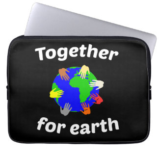 Together for earth laptop sleeve