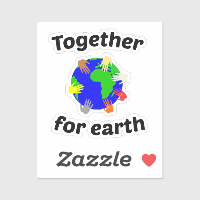 Together for earth  sticker (Sheet)