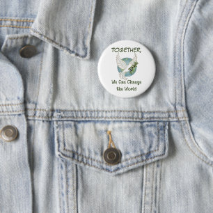 Together for Peace Button