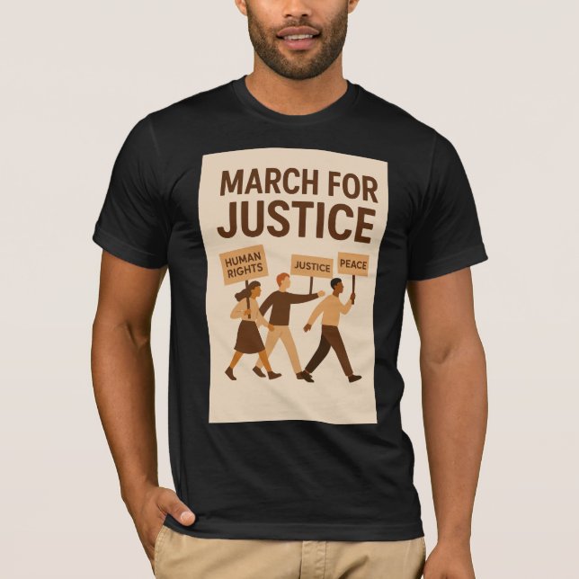 “Together for Peace – Support Human Rights” T-Shirt (Front)