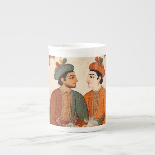 Together for Supper _ Indian Gay Couple Painting Bone China Mug