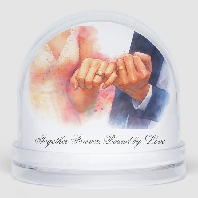 Together Forever Bound by Love Timeless Gift Snow Globe (Front)