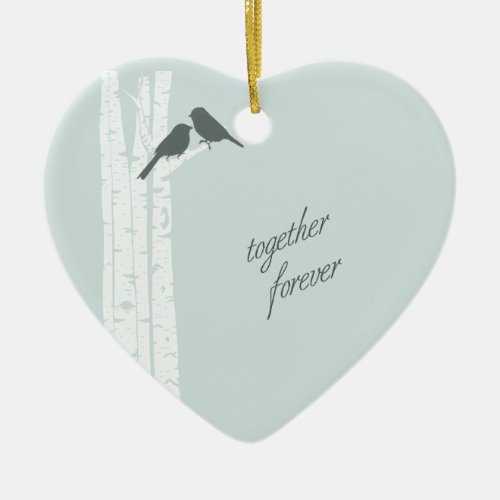 Together Forever Ceramic Ornament