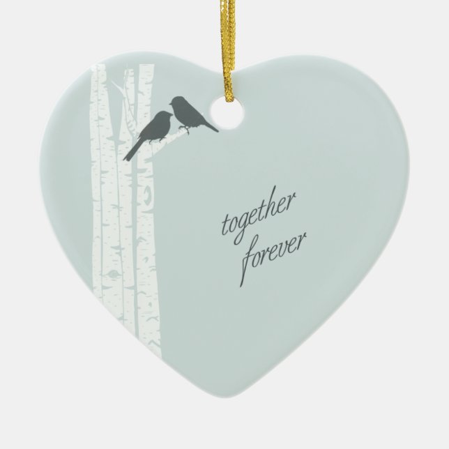 Together Forever Ceramic Ornament (Front)