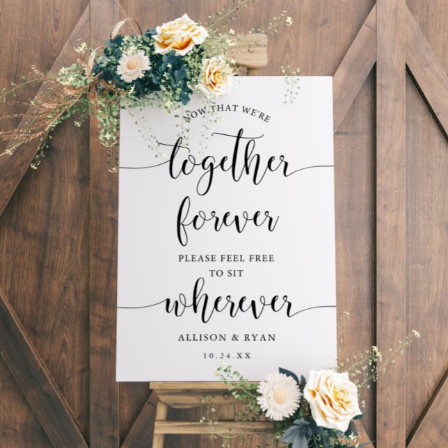 Together Forever Feel Free To Sit Together Seating Foam Board (Creator Uploaded)