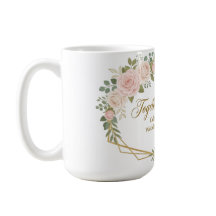 Together Forever Floral Geometric Anniversary Mug