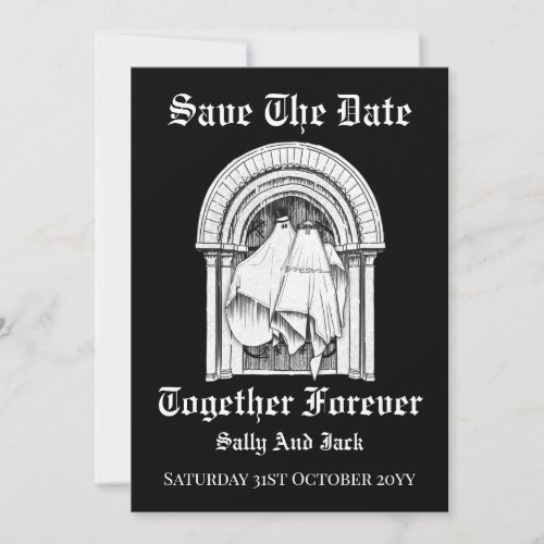 Together Forever Ghost Save The Date Card