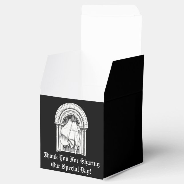 Together Forever Ghost Wedding Favor Boxes (Opened)