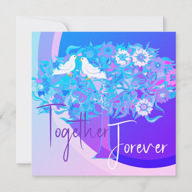 Together Forever Happy Anniversary Card (Front)