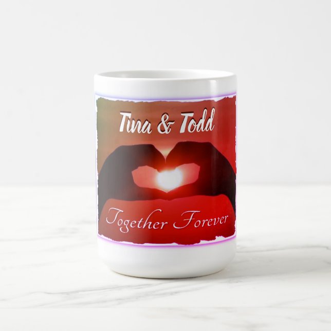 Together Forever Initialed Coffee Mug (Center)