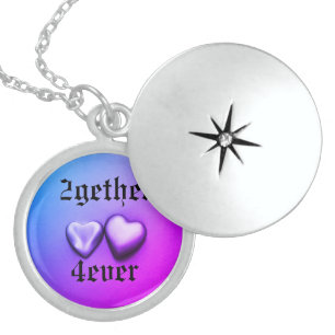 Together forever locket necklace