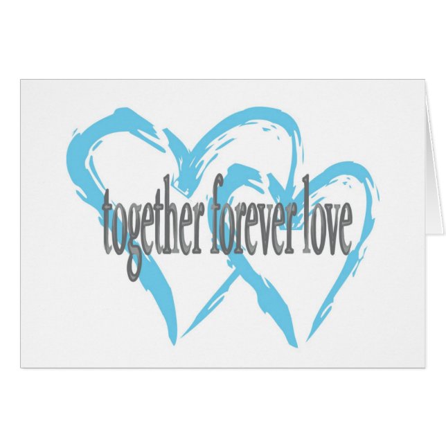 Together Forever Love Cards (Front Horizontal)