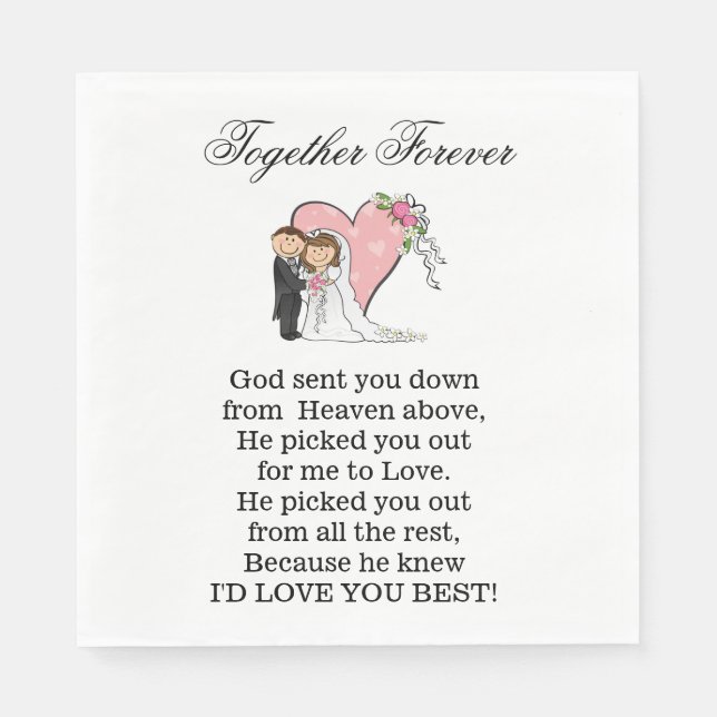 Together Forever Napkins (Front)