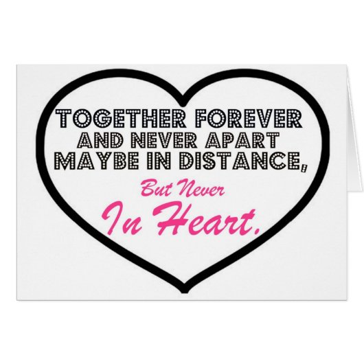 Together Forever & Never apart....... Cards (Front Horizontal)