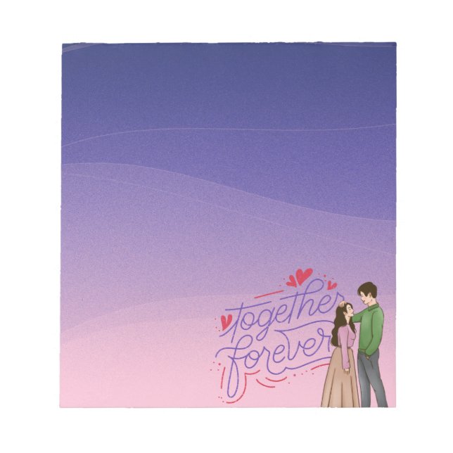 "Together Forever" Notepad Cover (Front)