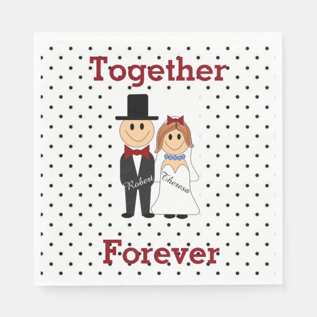 Together Forever Paper Napkins (Front)
