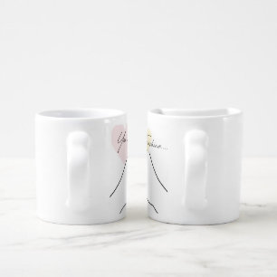 "Together Forever: Personalized Half-Heart Cup Set