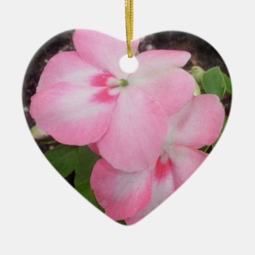 Together Forever Pink Impatiens Ornament