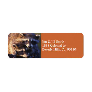 Together Forever Raccoons Label