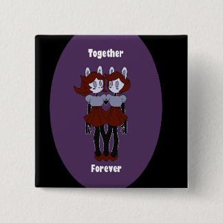 " Together Forever " Square Pin