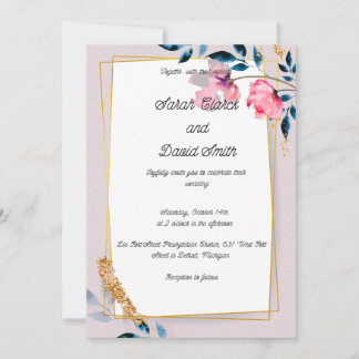 Together forever wedding invitation
