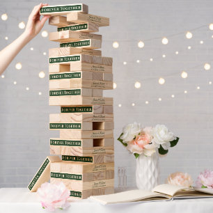 Together Forever Wedding Topple Tower
