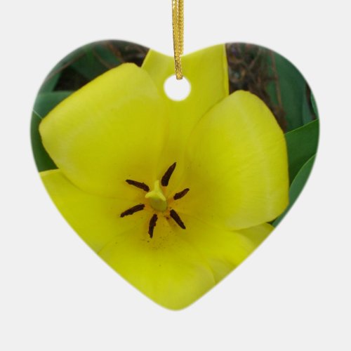 Together Forever Yellow Tulip Ornament