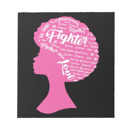 Together Hope Love Breast Cancer Awareness Notepad