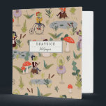 Together in Frog Land 3 Ring Binder<br><div class="desc">A quirky and whimsical old timey frog character and pond print inspired by vintage drawings.</div>