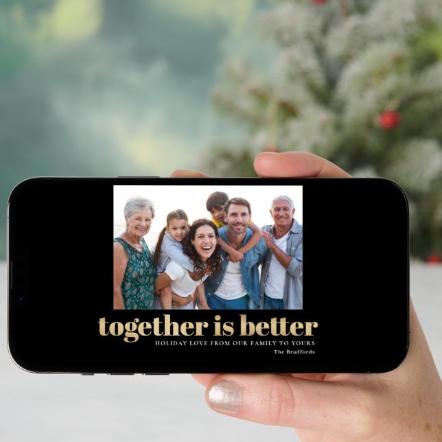 Together Is Better Holiday Photo Card (Front Digital)