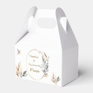 Together Is My Favorite Place | Personalized Weddi Favor Boxes