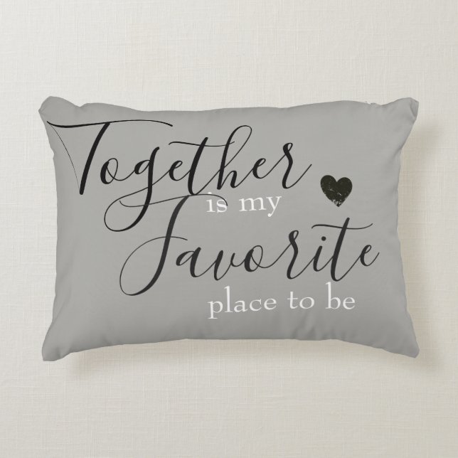 Together is My Favorite Place / Reversible Pillow (Front)