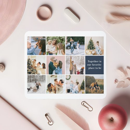 Together Is Our Favorite Place Photo Collage Mouse Pad