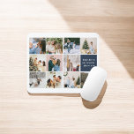 Together Is Our Favorite Place Photo Collage Mouse Pad<br><div class="desc">A mouse pad with 11 square photo collage and 1 square on the left with the quote “Together is our favorite place to be” is a great way to add a personal touch to your workspace. The collage design allows you to showcase your favorite memories and the quote adds a...</div>