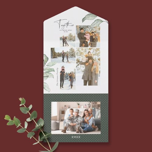 Together Multi Photo Gallery Christmas All In One  All In One Invitation