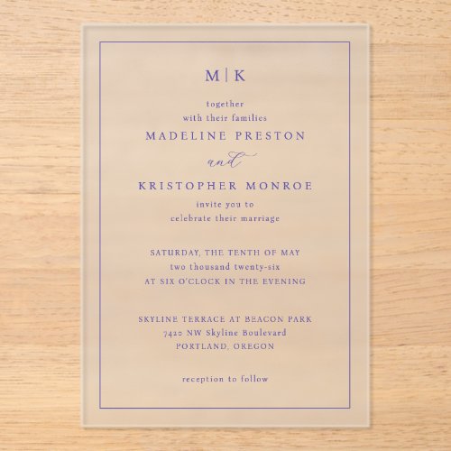 Together Navy Blue Serif Elegancy