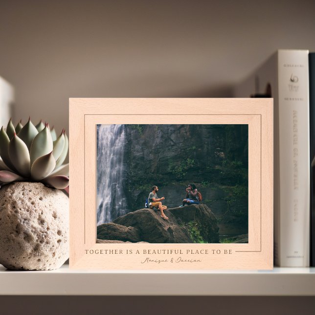 Together | Personalized Couples Quote Engraved Frames (Creator Uploaded)