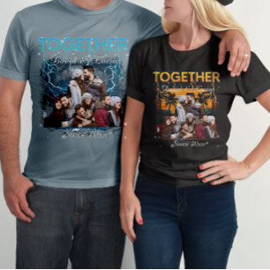 Together Since Bootleg Retro Style Custom Photo T-Shirt