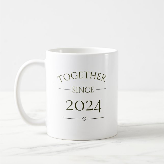 Together Since Personalized Year  Coffee Mug (Left)