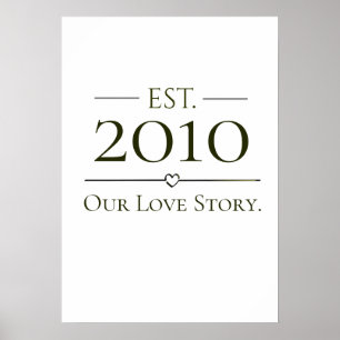 Together Since Personalized Year Our Love Story  Poster