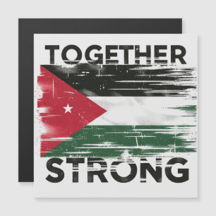 Together Strong Support Palestine Magnetic Invitation