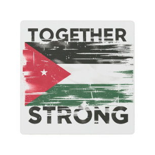 Together Strong Support Palestine Metal Print