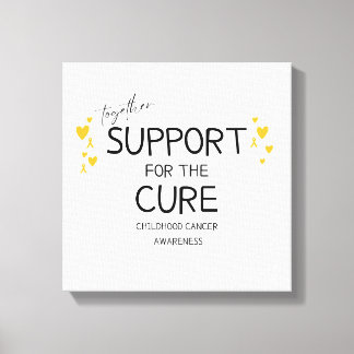 together.support.cure. childhood cancer Canvas