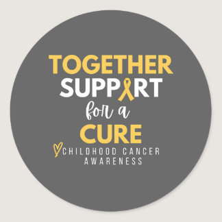 together support cure childhood cancer sticker