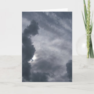 "Together" Sympathy card with gray cloud and sun