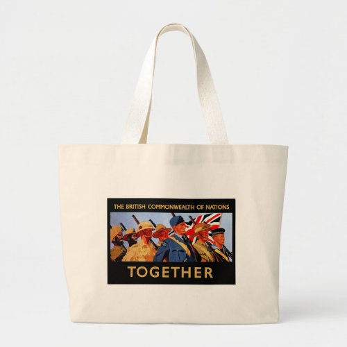 Together  The British Commonwealth of Nations Large Tote Bag