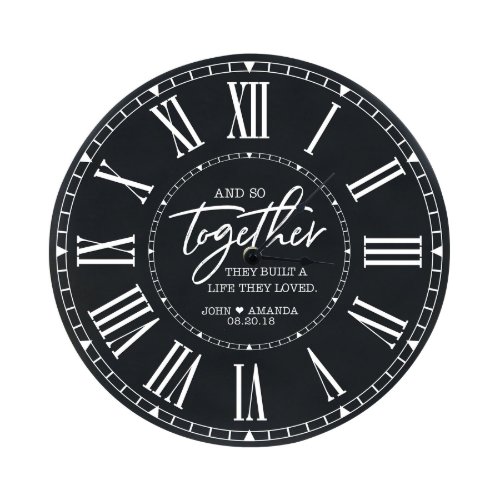 Together they Built a Life Family Wall Clock