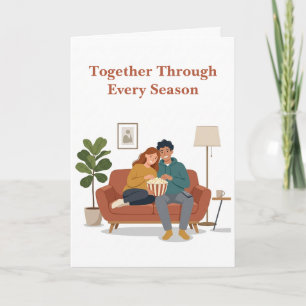 Together Through Every Season Couple Card