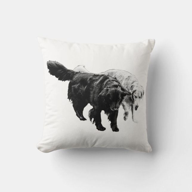 Together Through Fall Throw Pillow (Front)